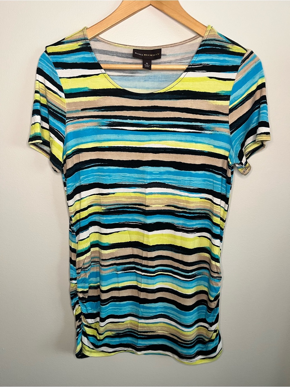 Women’s Dana Buchman Striped Short Sleeve Top